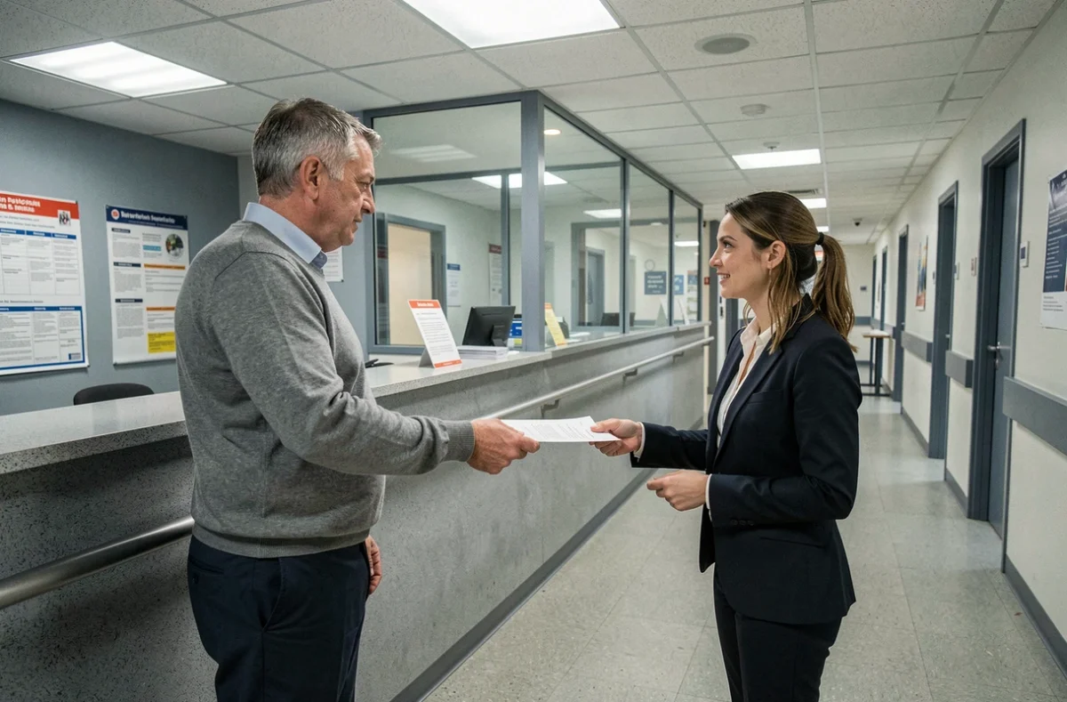 Enseignant déposant un recours auprès du service des ressources humaines pour une erreur de salaire